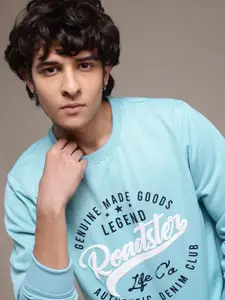 The Roadster Lifestyle Co. Men Printed Sweatshirt