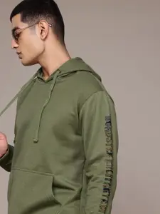 The Roadster Lifestyle Co. Brand Logo Print Hooded Sweatshirt