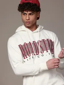 The Roadster Lifestyle Co. Printed Hooded Sweatshirt