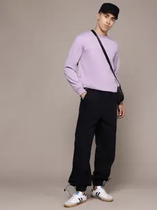 The Roadster Lifestyle Co. Men Solid Sweatshirt