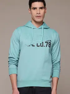 The Roadster Lifestyle Co. Brand Logo Print Hooded Sweatshirt