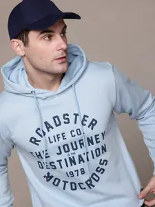 The Roadster Life Co. Printed Hooded Sweatshirt