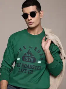 The Roadster Lifestyle Co. Round Neck Printed Sweatshirt