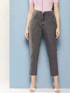 Chemistry Women Mom Fit High-Rise Crop Stretchable Jeans