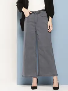 Chemistry Women Stretchable High-Rise Wide Leg Jeans