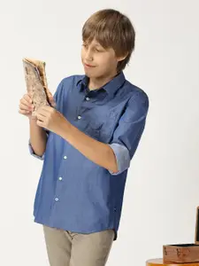 Nautica Boys Premium Opaque Casual Shirt