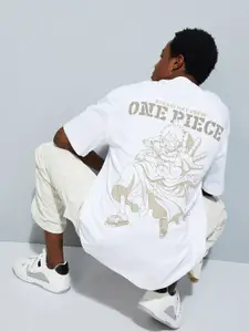 max URB_N Men Oversized One Piece Printed T-shirt