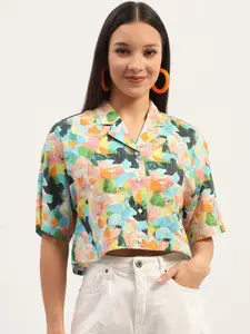 Madame Women Floral Opaque Printed Casual Shirt