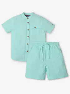 Ed-a-Mamma Boys Shirt with Shorts