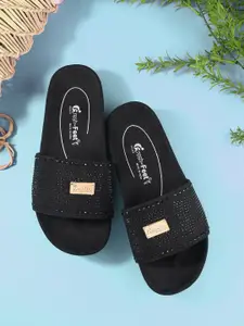 FRESH 1947 FEET Women Embellished Open Toe Flats