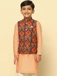 KISAH Boys Printed Nehru Jackets