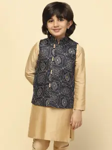 KISAH Boys Printed Nehru Jackets