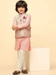 KISAH Printed Woven Nehru Jacket