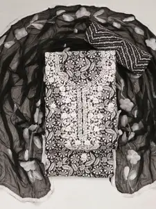 ASISA Embroidered Pure Cotton Unstitched Dress Material