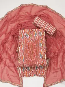 ASISA Embroidered Pure Cotton Unstitched Dress Material