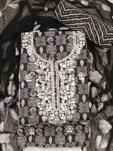 ASISA Embroidered Pure Cotton Unstitched Dress Material