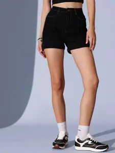 STREET 9 Women High-Rise Denim Shorts