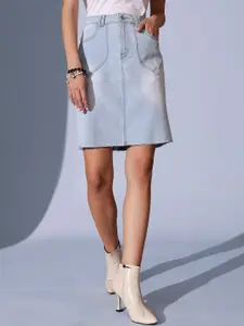 STREET 9  A-Line Above-Knee Skirt