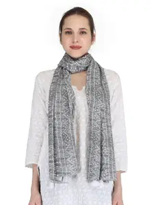 Switchon Bandhani Printed Scarves With Tasselled Border