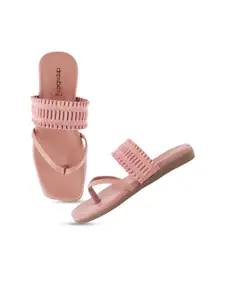 DressBerry Women Printed Party Open Toe Flats with Bows