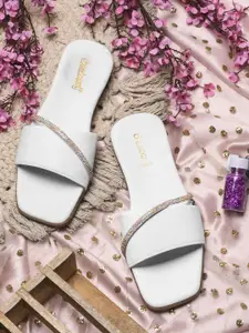 DressBerry Women Party Open Toe Flats with Bows