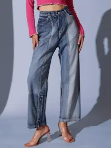 STREET 9 Women Comfort Wide Leg High-Rise  Light Fade Jeans