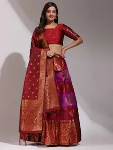 Fabcartz Semi-Stitched Lehenga & Unstitched Blouse With Dupatta
