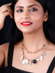 VOGUE PANASH Brass Gold-Plated Necklace