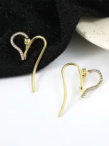 VAGHBHATT Heart Shaped Studs Earrings