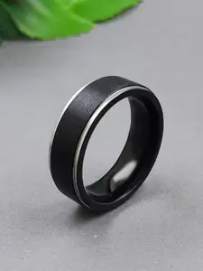 Saizen  Black Tungsten Carbide Band Ring
