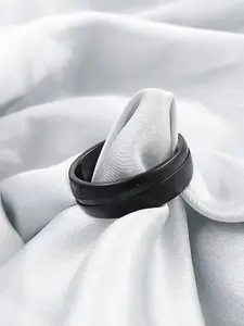 Saizen Men Stainless Steel Adjustable Finger Ring