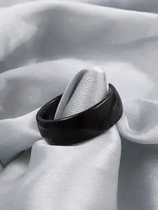 Saizen Men Stainless Steel Band Finger Ring