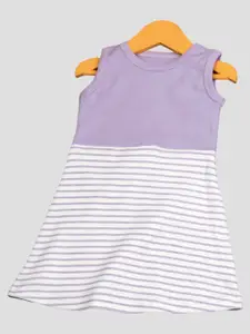 BAESD Girls Striped Cotton A-Line Dress