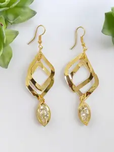 FEMMIBELLA Oval Drop Earrings