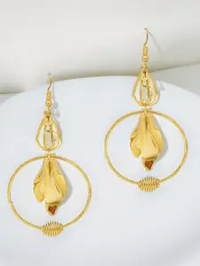 FEMMIBELLA Diamond Shaped Drop Earrings
