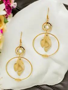 FEMMIBELLA Circular Drop Earrings