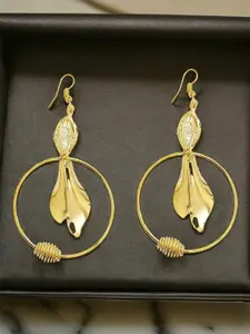 FEMMIBELLA Oval Drop Earrings