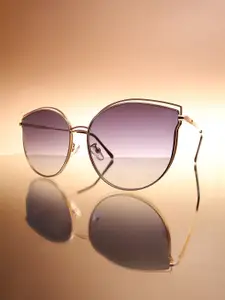 HAUTE SAUCE by  Campus Sutra HAUTE SAUCE by Campus Sutra Women Cateye Sunglasses with Polarised Lens AW24_HSSG2573