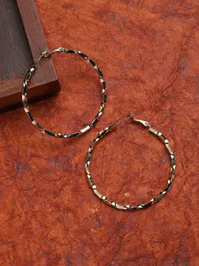 SOHI Contemporary Hoop Earrings