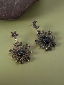 SOHI Contemporary Half Hoop Earrings