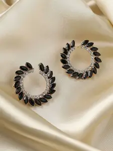 SOHI Contemporary Half Hoop Earrings