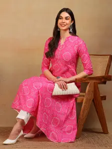 KALINI Women Geometric Printed Sequinned Kurta