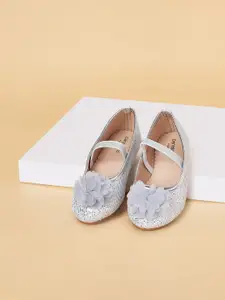 Pantaloons Junior Girls Textured Embellished Ballerinas Flats