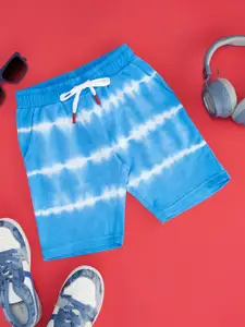 Pantaloons Junior Boys Tie & Dye Printed Mid-Rise Pure Cotton Shorts
