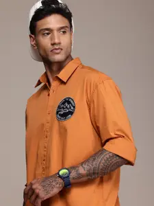 The Roadster Life Co. Drop-Shoulder Relaxed Fit Pure Cotton Casual Shirt