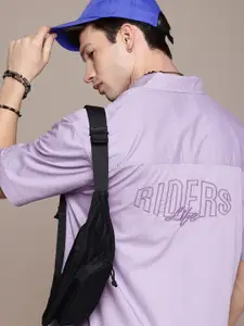 The Roadster Life Co. Brand Logo Embroidered Pure Cotton Relaxed Fit Casual Shirt