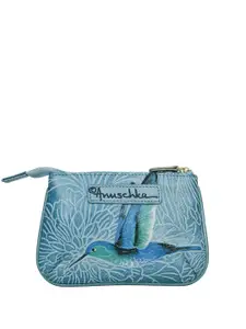 Anuschka Graphic Printed Leather Zip Around Wallet
