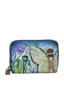 Anuschka Graphic Printed Leather Card Holder