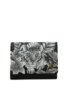 Anuschka Graphic Printed Leather Three Fold Wallet with RFID