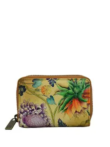 Anuschka Floral Printed Leather Card Holder